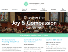 Tablet Screenshot of firstchurchlf.org